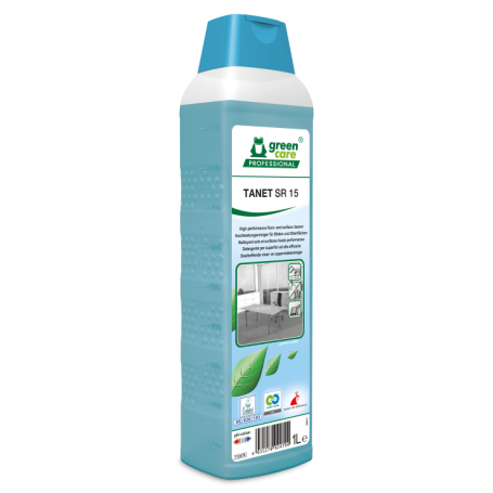 Tanet SR15, nettoyant écologique sols et surfaces à base d'alcool - Flacon de 1 Litre