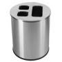 Collecteur tri séléctif 40L inox brossé