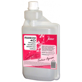 4D - Détergent Désodorisant désinfectant Lustrant Parfum Framboise - Flacon Doseur 1L
