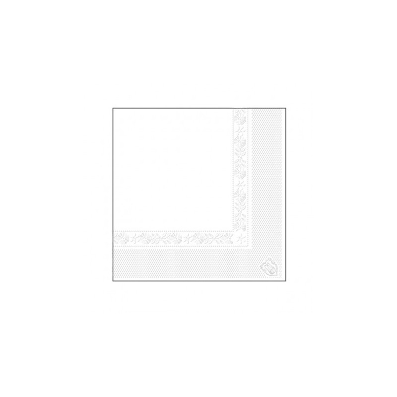 20 Serviettes En Ouate 40x40cm 3plis Lettrage Boule Or