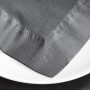 Serviettes 2 plis Noir 40x40cm - Colis de 1600