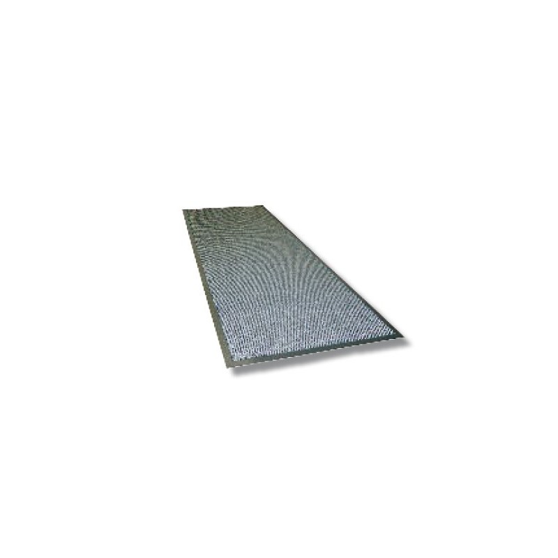 Tapis absorbant 2-en-1 extérieur et intérieur, Tapis protection de sol  anti-poussière anti-saletés, Liseré Vert, Gris, 45 x 130 cm