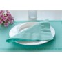 Serviettes 2 plis Vert eau 40x40cm - Colis de 1600