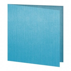 Serviettes Texture "Fil" Non-tissé Turquoise 40x40cm - Colis de 600