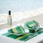 Sets de table Rayures Océan Airlaid 30x40cm - Colis de 800