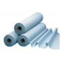 Drap examen medical bleu plastifie 50Cmx38 cm - carton 6 rouleaux