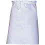 Tablier poly/coton blanc chef Sardaigne 102x90 cm