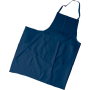 Tablier poly/coton bleu sans poche valet Malte 95x102 cm