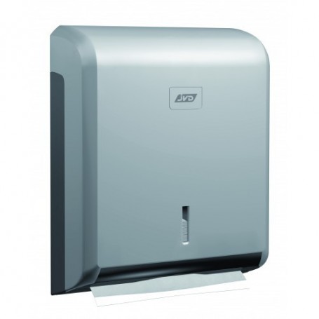 Distributeur essuie-mains Zig-Zag gris métal en ABS