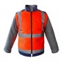 Parka LAPONIA 4 en 1 Haute visibilité Orange et Bleu Marine