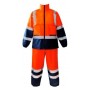 Ensemble de pluie MOUSSON Haute Visibilité Orange et Bleu Marine