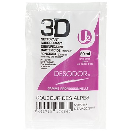3D Détergent désinfectant surodorant Douceur des Alpes - Colis de 250 doses