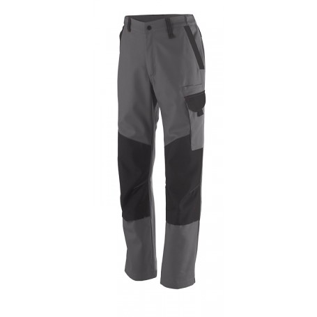 Pantalon technique avec poches genoullières Out Sum gris charcoal et noir