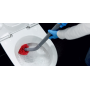 Brosse WC avec manche ergonomique, porte brosse et tête de rechange Unger
