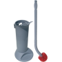 Brosse WC avec manche ergonomique, porte brosse et tête de rechange Unger