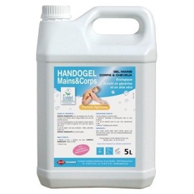 Handogel - Gel écolabel idéal pour les mains, corps et cheveux - Bidon de 5L