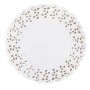 Dentelles rondes ajourées 31 cm blanches - Paquet de 250
