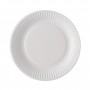 Assiette ronde en carton diam 15cm blanche - Colis de 2000