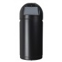 Poubelle Rossignol 52l Cyvomax avec cendrier en plastique noir