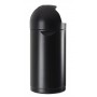 Poubelle Rossignol 52l Cyvomax avec cendrier en plastique noir