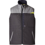 Gilet matelassé Lemon Shake gris anthracite et gris | Halvea