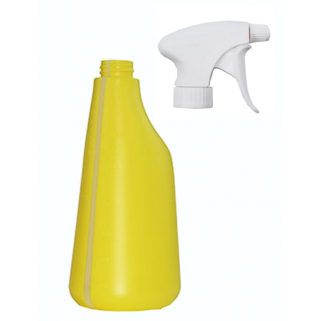 Pulvérisateur jaune 600ml à gâchette