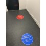 Marquage au sol rond 40 cm de sécurité Covid-19 - Lot 5 | Halvea