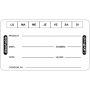 Etiquette HACCP universelle soluble 70x40 mm - Boîte distributrice 250