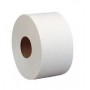 Distributeur papier toilette mini jumbo blanc époxy en acier