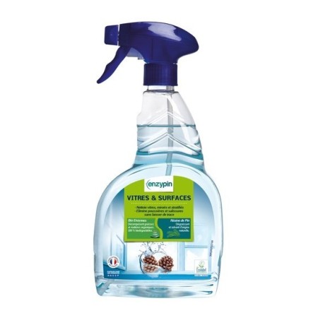 ENZYPIN Vitres et Surfaces - Détergent enzymatique multi-surfaces écolabel - Flacon de 750ml