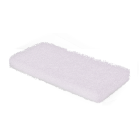 Tampon abrasif blanc 12x25cm épaisseur 2cm - Lot de 20
