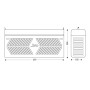 Désinsectiseur INDUSTRIE 80 W inox avec 2 tubes de 40 W
