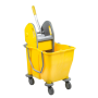 Chariot de lavage Bi-Bac 12+18L avec presse