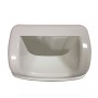 Poubelle Basica sur pied ou murale 50 L couvercle dissimulant