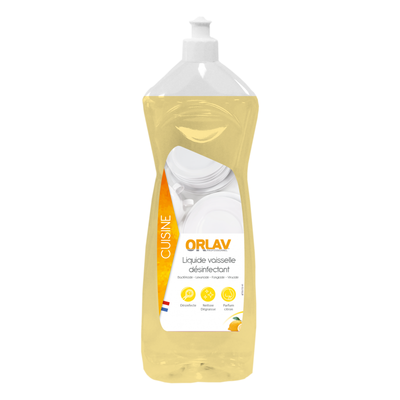 Liquide Vaisselle désinfectant parfum citron 5L