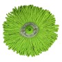 Frange à douille microfibre verte avec bande grattante