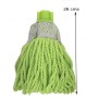 Frange à douille microfibre verte avec bande grattante | Halvea