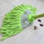 Frange à douille microfibre verte avec bande grattante | Halvea