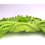 Frange à douille microfibre verte avec bande grattante | Halvea