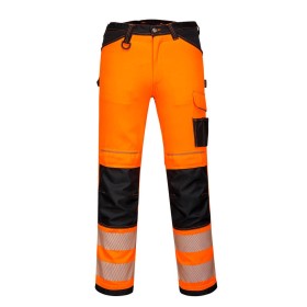Pantalon extensible léger haute-visibilité PW3 Orange/Noir