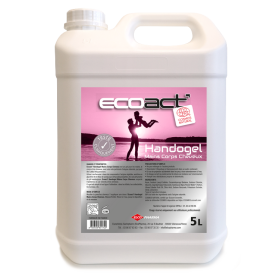 ECOACT Handogel - Gel écolabel idéal pour les mains, corps et cheveux - Bidon de 5L