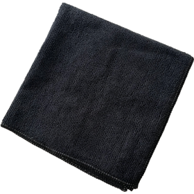 Lavette microfibre 38x38cm 320 gr noire - Sachet de 5