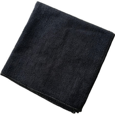 Lavette microfibre 38x38cm 320 gr noire - Sachet de 5