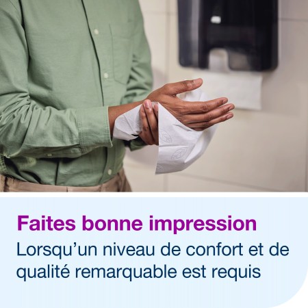 Essuie-Mains Tork Xpress Blancs H2 - 2 Plis, Interfoliés, Comprimés - 12 Paquets De 225 - Pour Distributeur