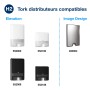 Essuie-mains interfoliés doux compressés blancs Tork Xpress H2 32x21.2