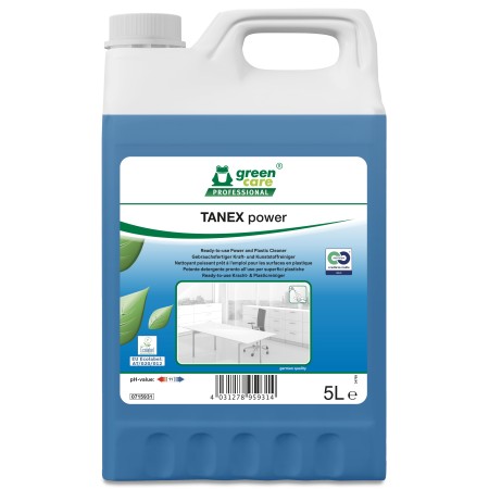 TANEX power, Nettoyant détachant puissant écolabel - Bidon de 5 Litres