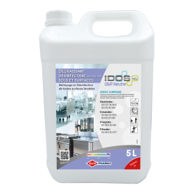 Nettoyant dégraissant désinfectant Idos DSP - Bidon de 5L
