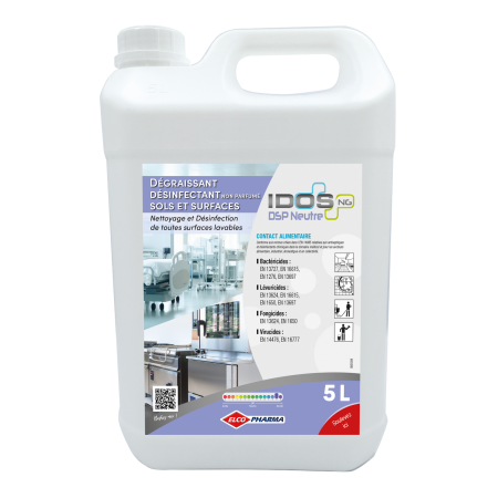 Nettoyant dégraissant désinfectant Idos DSP - Bidon de 5L