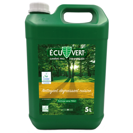 Nettoyant dégraissant écologique Ecuvert - Bidon de 5L