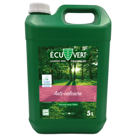Nettoyant anticalcaire contact alimentaire Ecuvert - Bidon de 5L